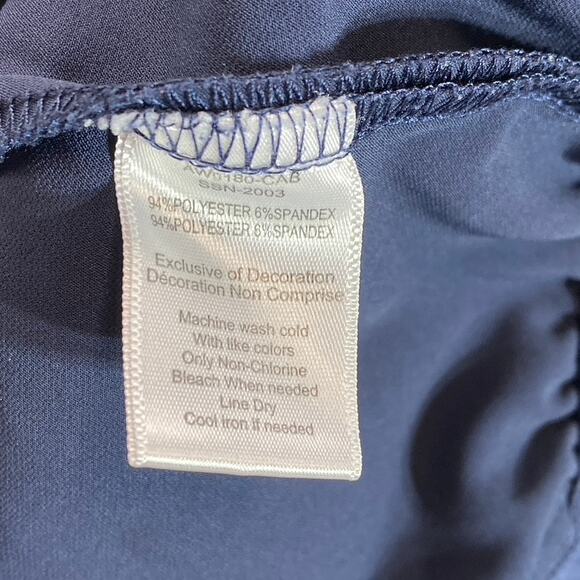 ATM Women's Navy Anthony Thomas Melillo Twill Pull-On Pants SZ M - Picture 10 of 11